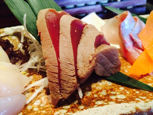 Sushi Ran - sustainable zuke chu toro (red wine cured medium fatty tuna)