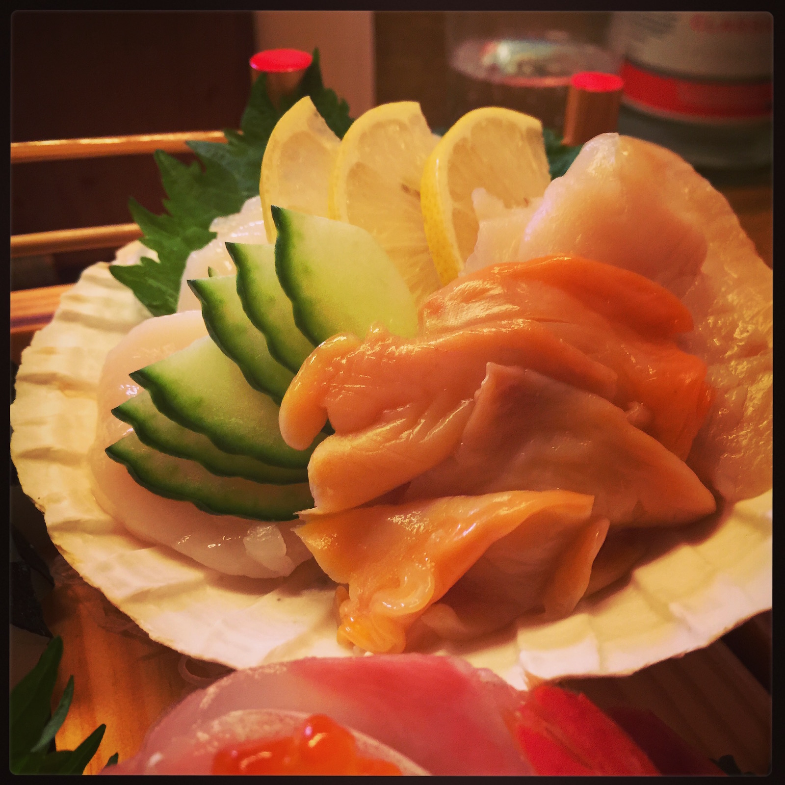 Matsumi - hotategai, aka gai, mirugai sashimi