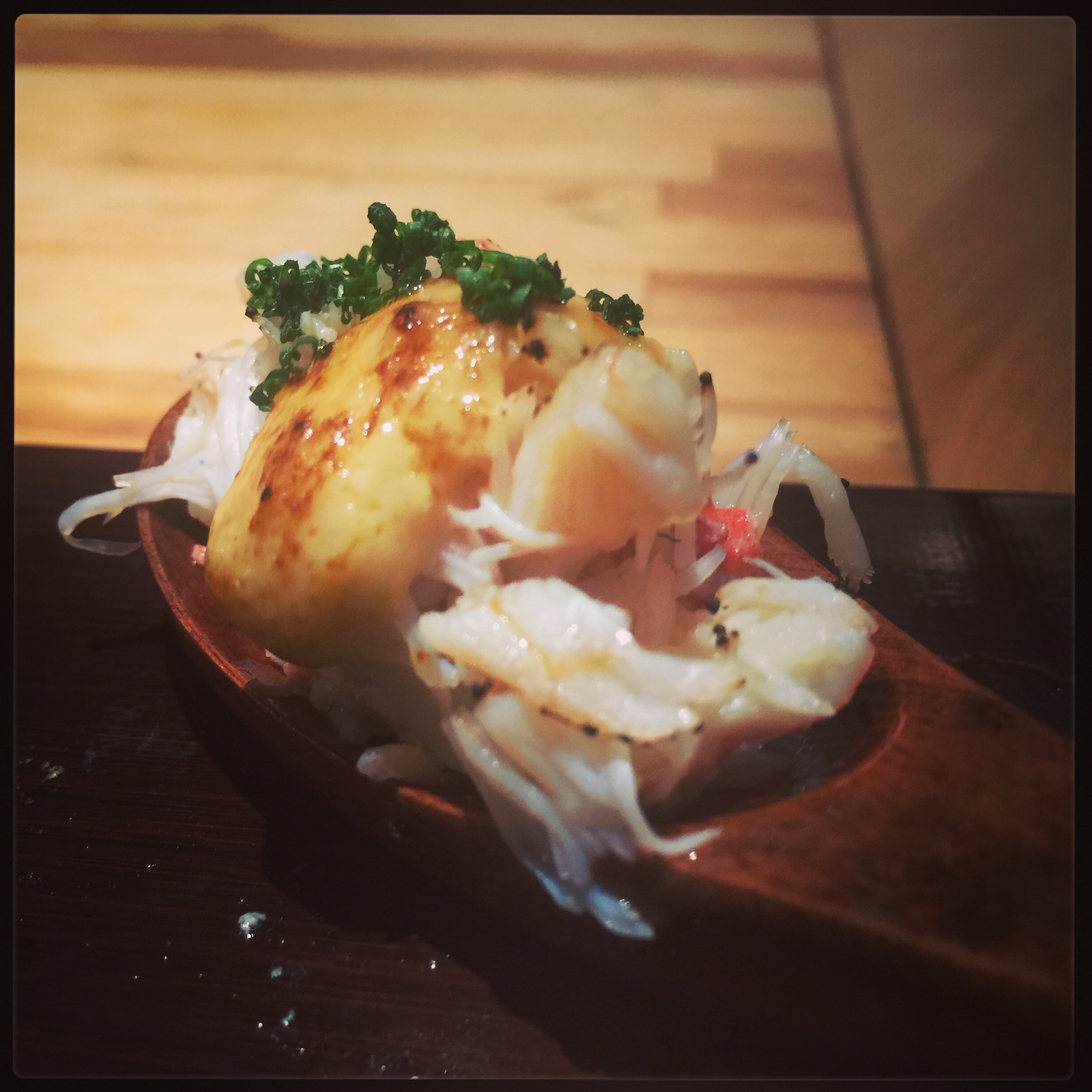 Sushi Ran omakase - tarabagani sashimi