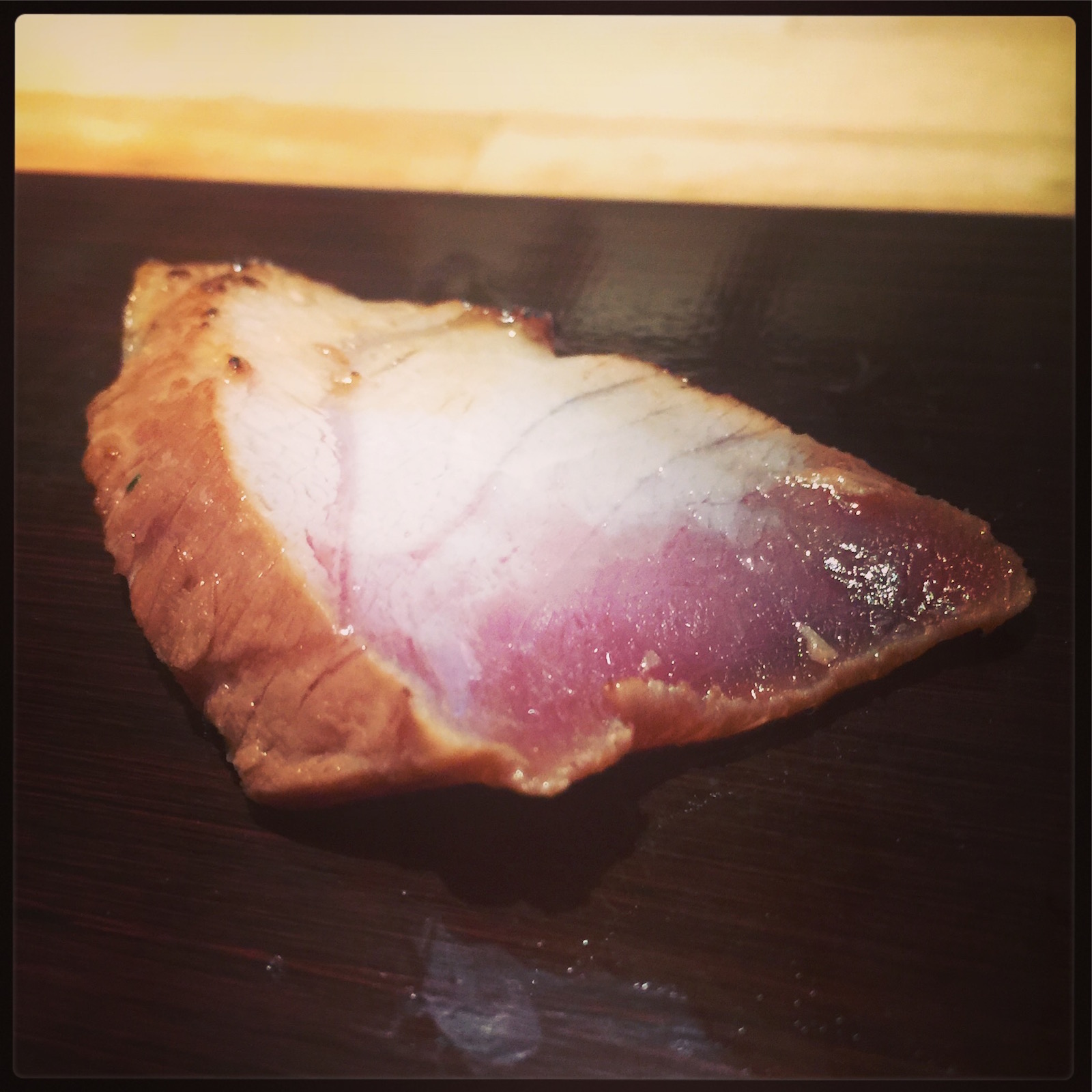 Sushi Ran - omakase - zuke chu toro sashimi