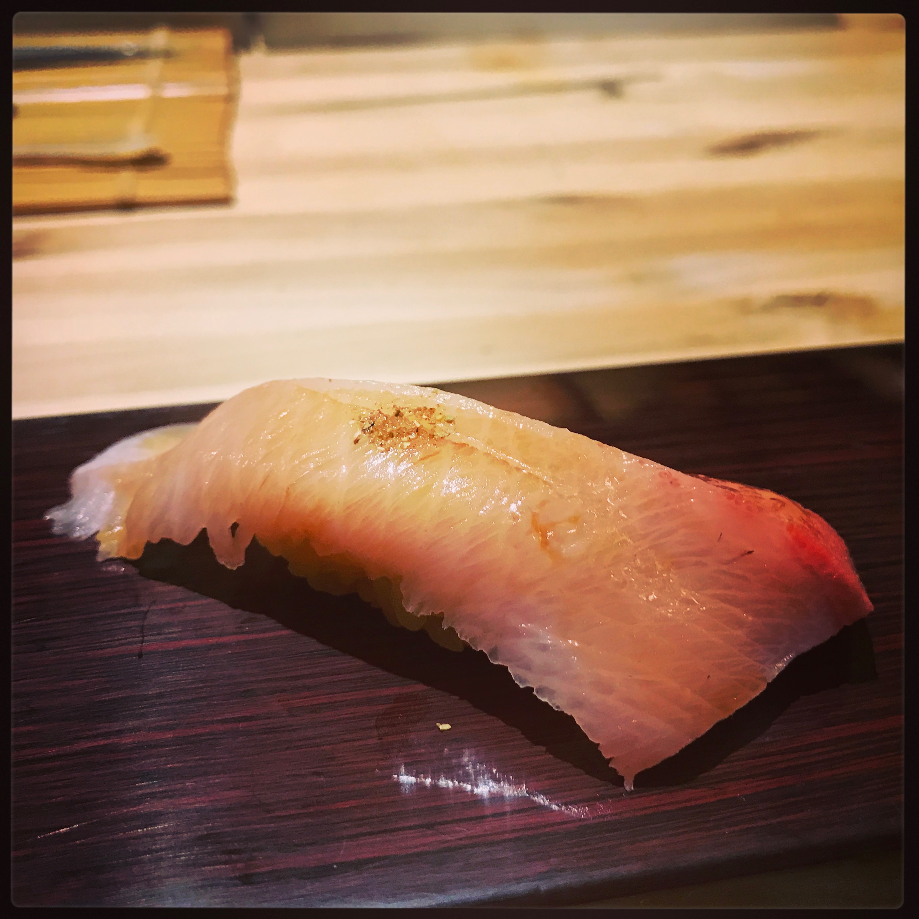 Sushi Ran - omakase - kinmedai golden eye snapper nigiri