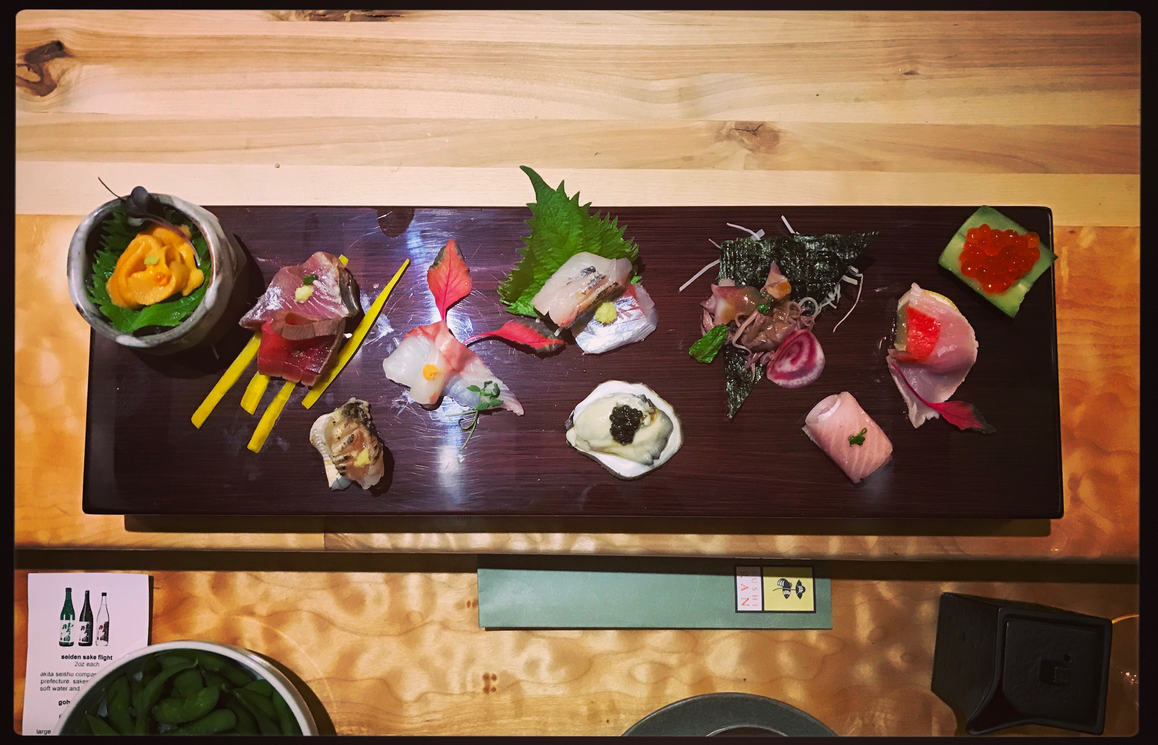 Sushi Ran - omakase - sashimi plate