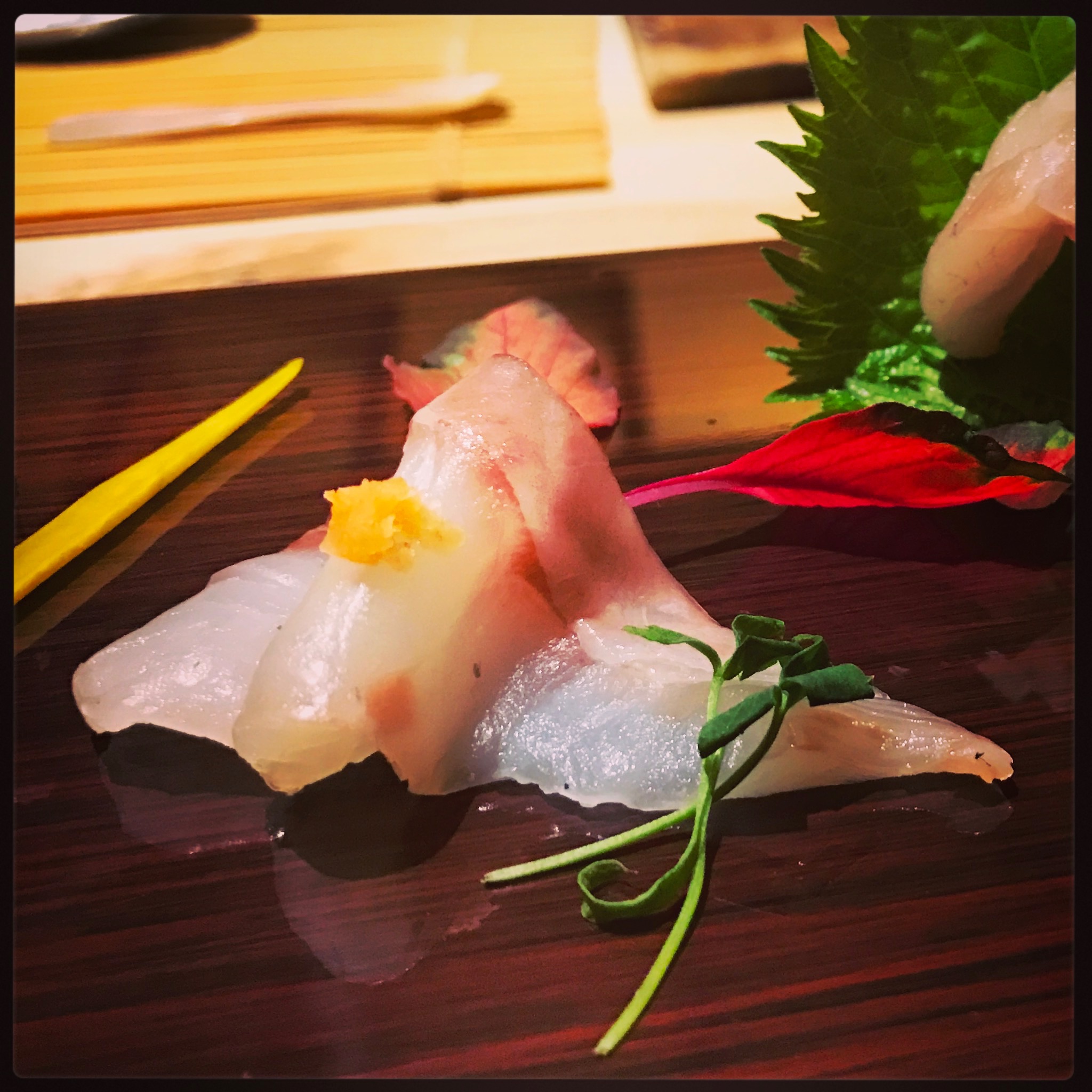 Sushi Ran - omakase - tennen hamachi wild yellowtail sashimi