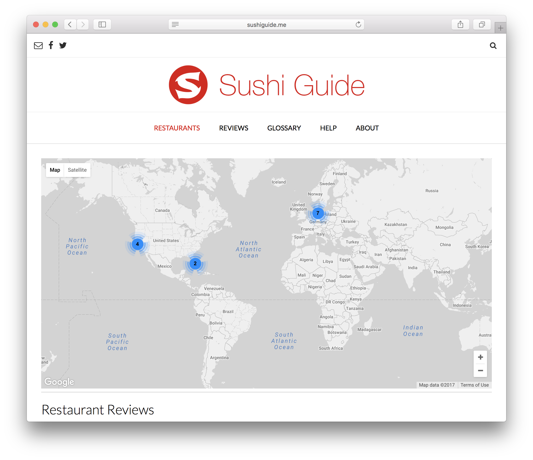 Sushi Guide - Overview Map