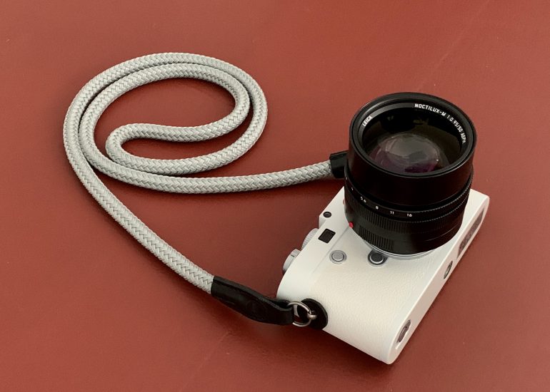 COOPH strap with LEICA M10-P White Edition and LEICA NOCTILUX 50mm f/0.95 ASPH.