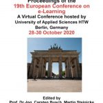 19th European Conference on e-Learning ECEL 2020 Proceedings