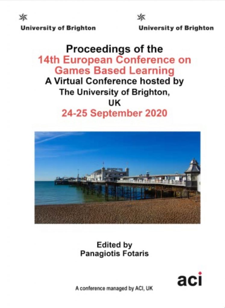 13th International Conference on Game Based Learning ECGBL 2020 Proceedings